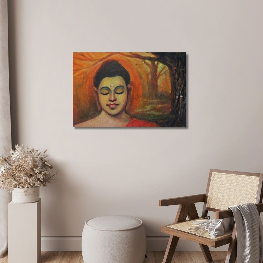 Thumbnail: buy buddha painting canvas online in India