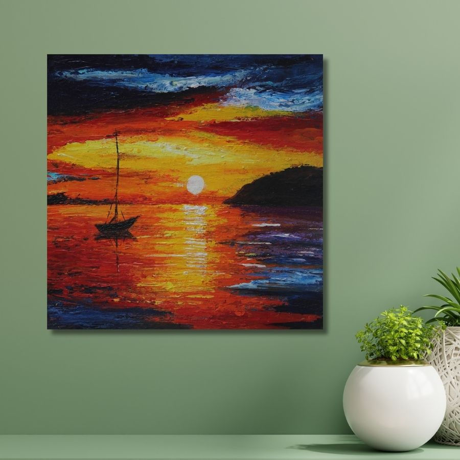 Thumbnail: buy Sea Canvas Painting online from India