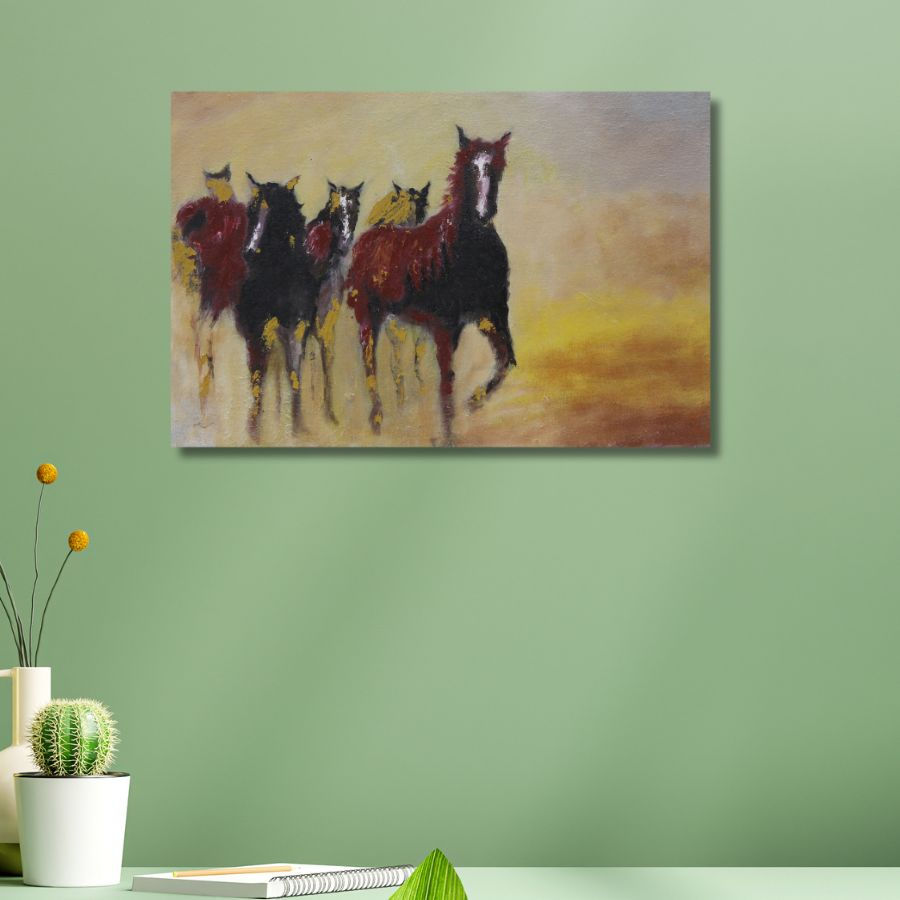 Thumbnail: shop Running Horse Paintings in Mulund
