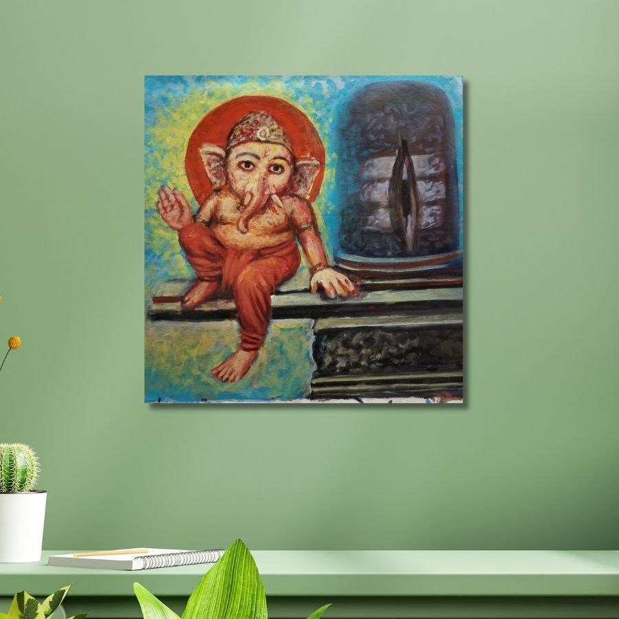 Thumbnail: best Ganapati Paintings art gallery in Mumbai
