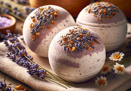 Beroligende Urtebadebomber