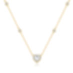 Thumbnail: Gold Vermeil Heart Pendant Necklace
