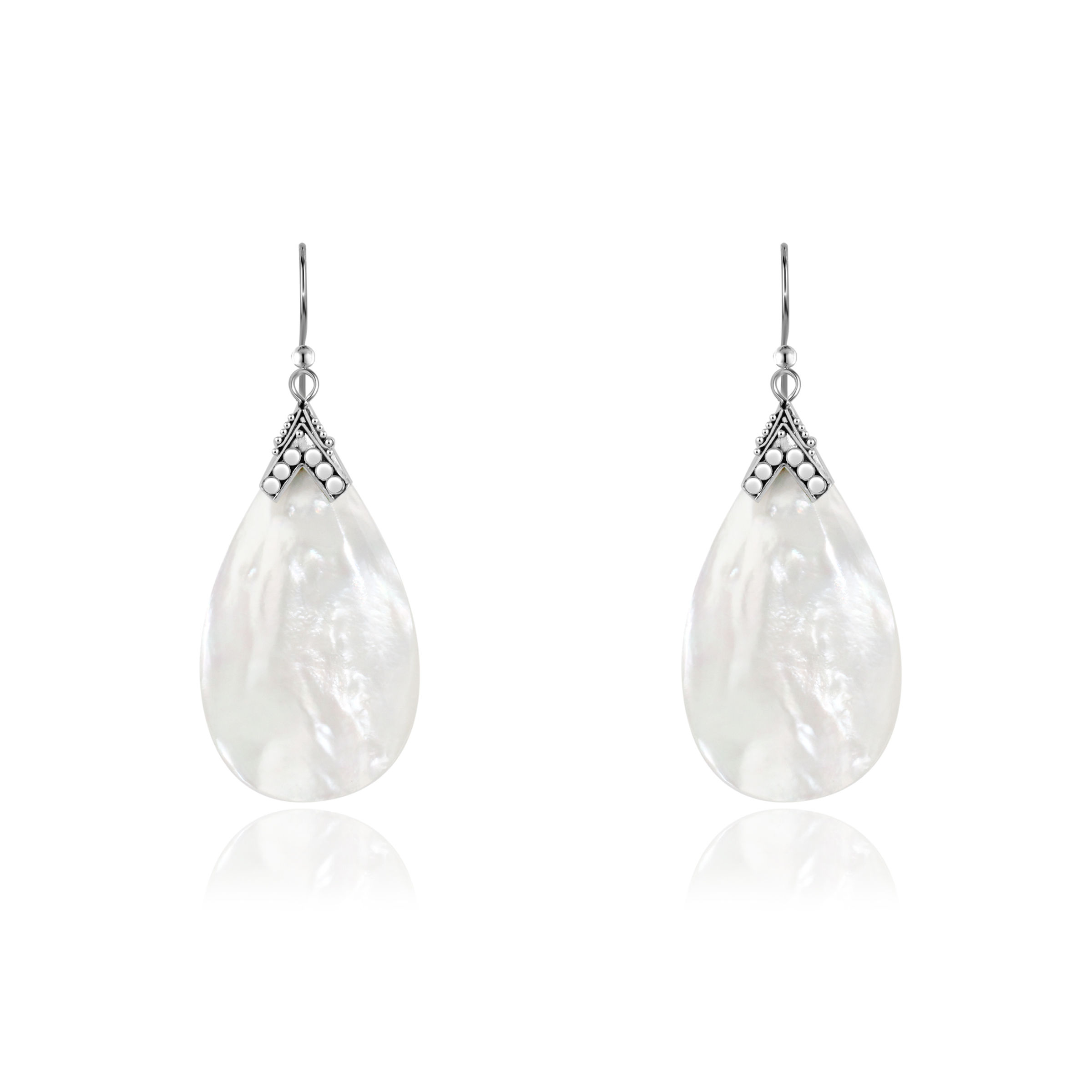 Handmade Sea Shell Sterling Silver Earrings