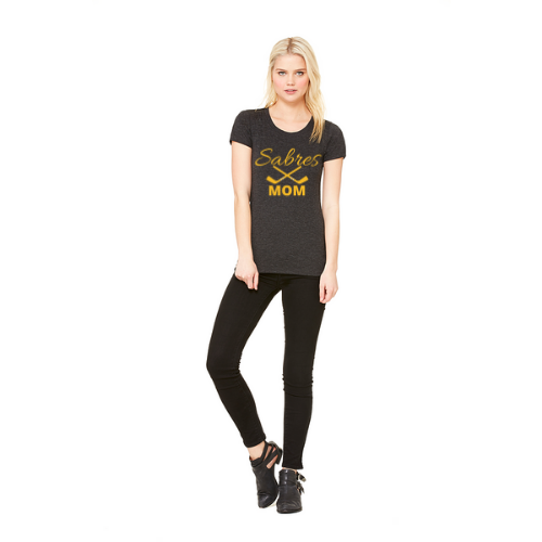 SABRES MOM Ladies Triblend Tee - Bella & Canvas B8413