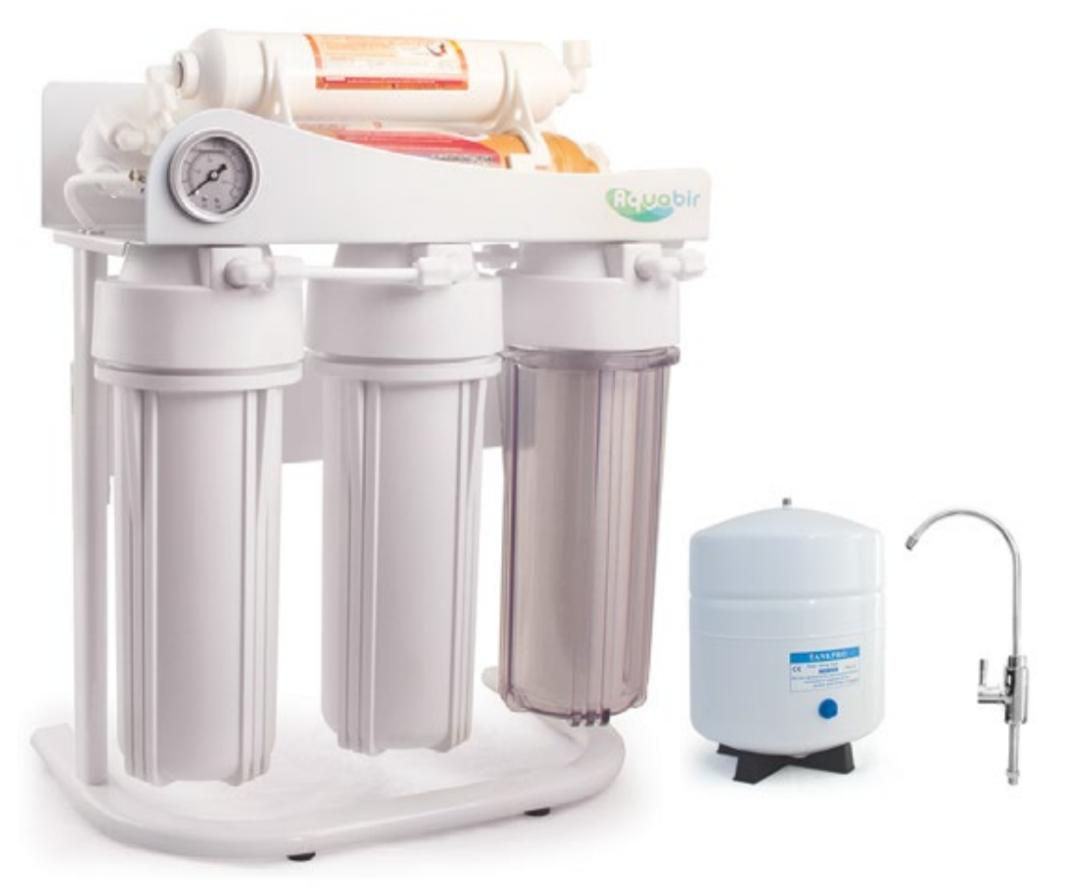 AQUABIR 6AWP POMPALI STANDLI Evsel TezgahAltı Ters Ozmoz Su Arıtma Cihazı