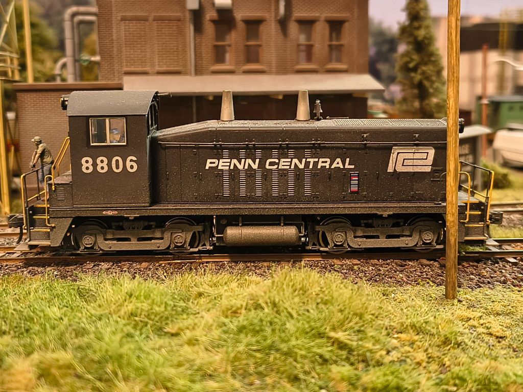 Working the inbound cars…
