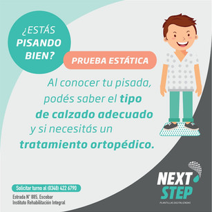 La prueba estática consiste en pararse sobre un scanner digital para obtener un diagnóstico digitalizado de las presiones plantares y conocer así el tipo de pisada.