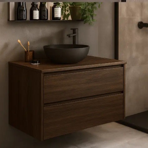 Muebles de baño que se entregan armados.