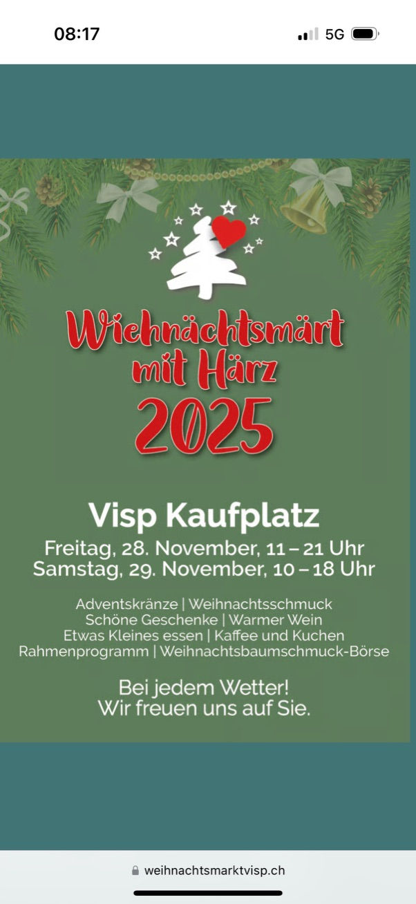 Weihnachtsmarkt Visp