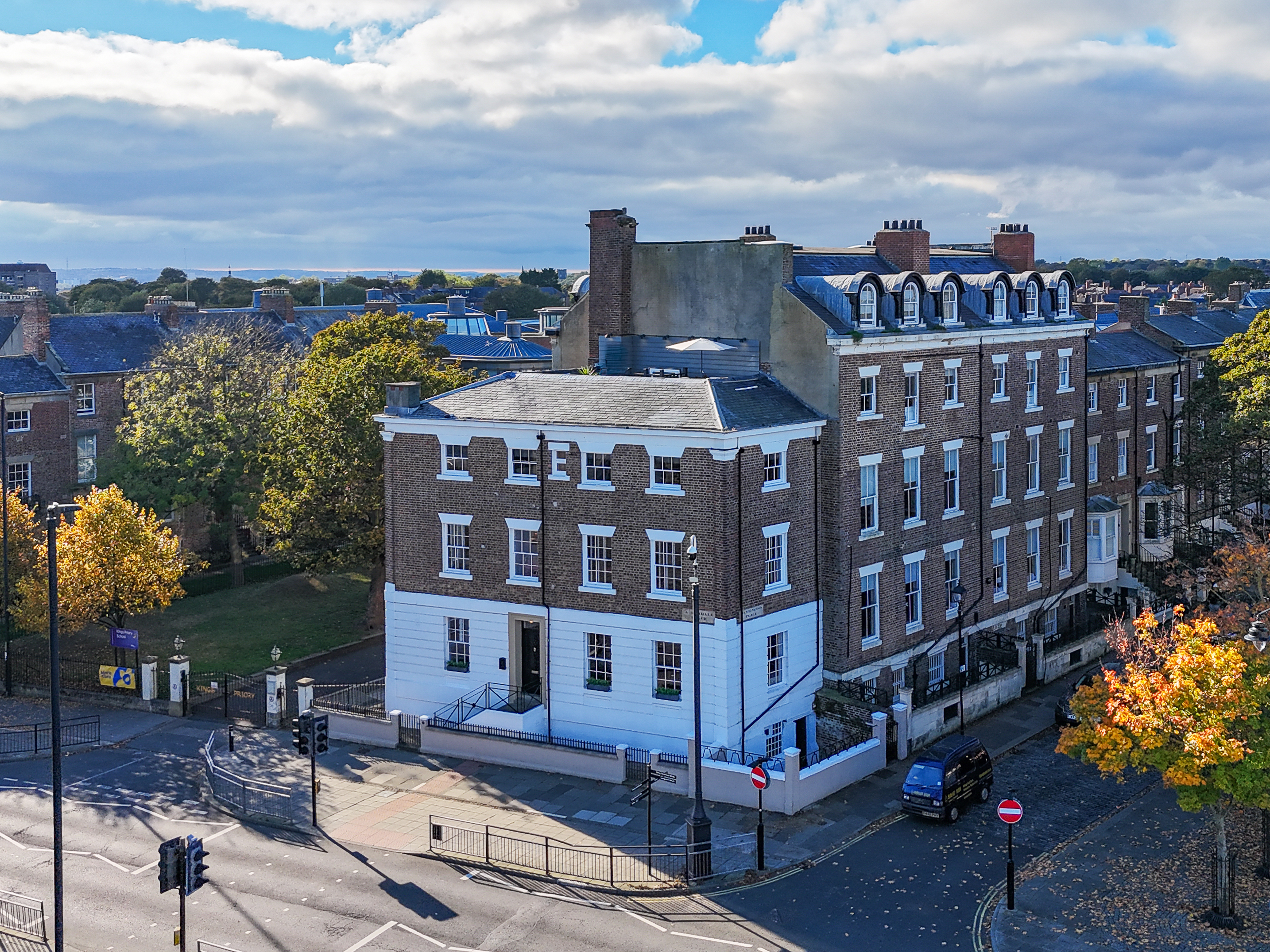 Richard Ruddick Architecture — 3 Allendale Place in Tynemouth. A Grade II listed bank in Tynemouth converted into a townhouse and restored by Richard Ruddick Architects, showcasing