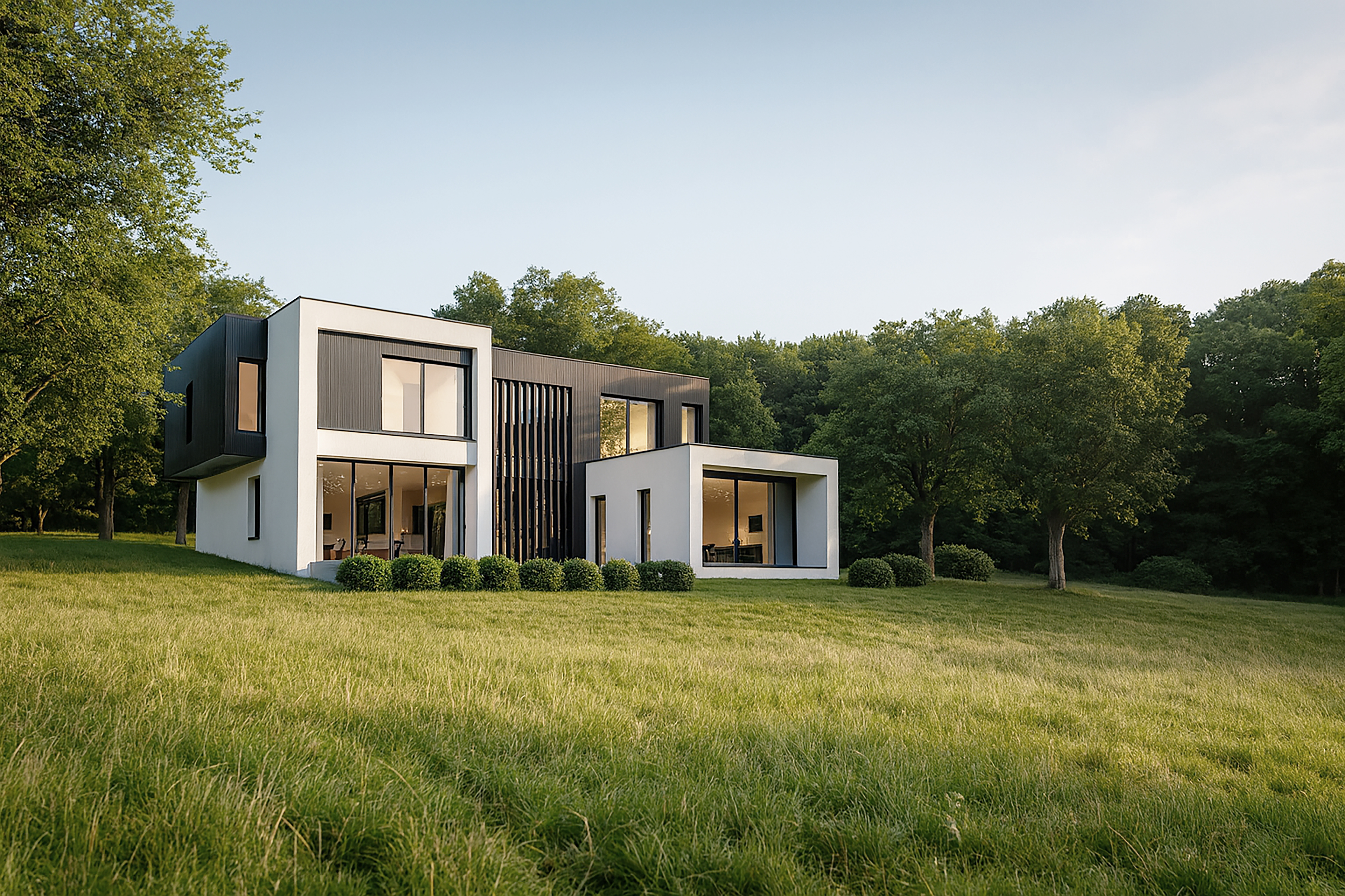 Richard Ruddick Architecture — A bespoke paragraph 139 house, highly architectural house in North Yorkshire. A contemporary, new house design by Architects, Richard Ruddick Architec