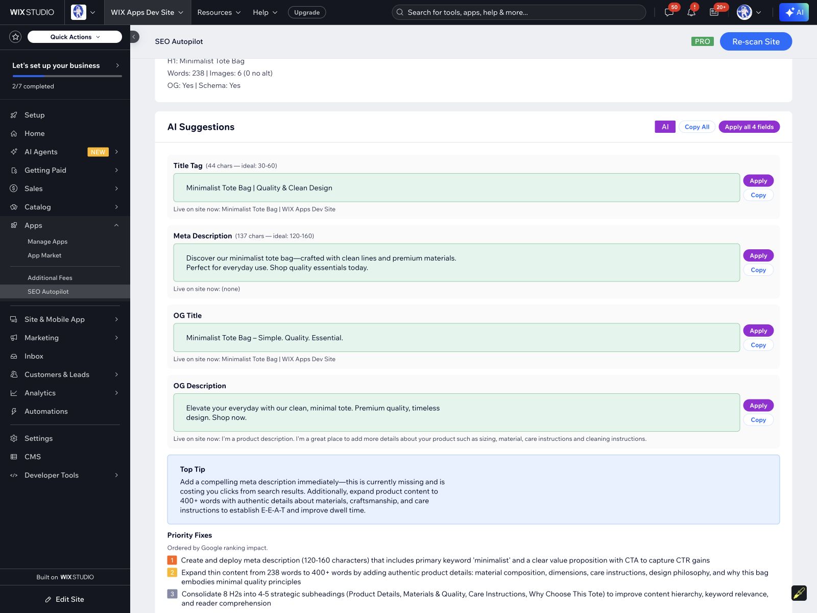 SEO Autopilot screenshot 2