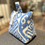 Miniaturbild: doorstop "Ikat blue"