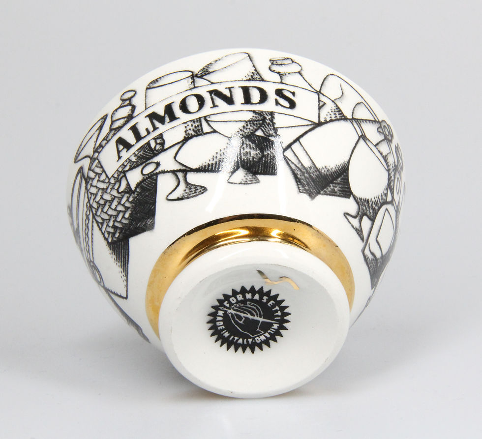 Miniaturbild: PIERO FORNASETTI Appetizerschale "Almonds", 1960er