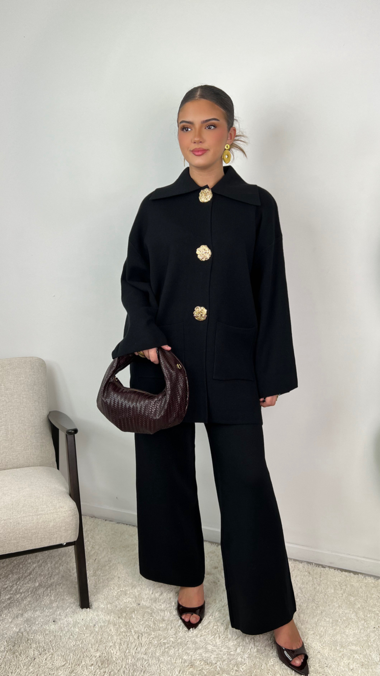 Elysia Gold Button Set
