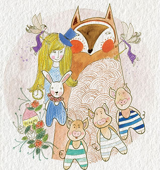 14. Conejo viajero, los tres cerditos y otros personajes de cuento.jpg