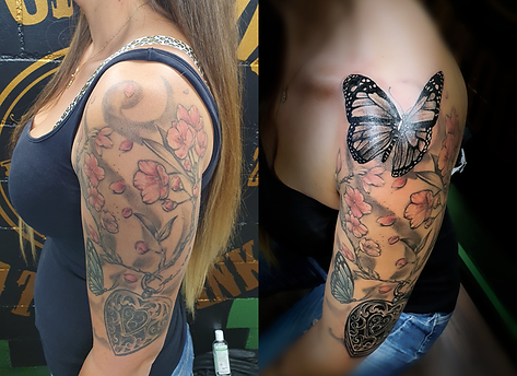 Tattoo Cover-Ups Butterfly Schmetterling