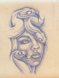 Tattoo, Kurs, Ink, Course, Seminar, Akademie, Academy, Woman, Portrait, Snake