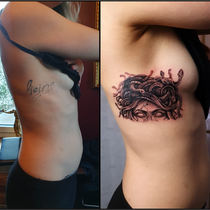 Cover-Up-Tattoo Medusa