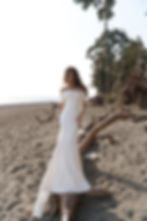 front view of Stella off-shoulder mermaid wedding dress