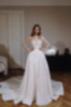 front view of Nevena grand glitter wedding dress