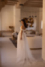 back view of 5521 flora wedding dress