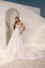Thumbnail: front view Lucy lace ballgown
