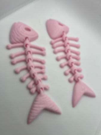 Body3D Fish Skeleton & Decorated Skeleton (Pink)