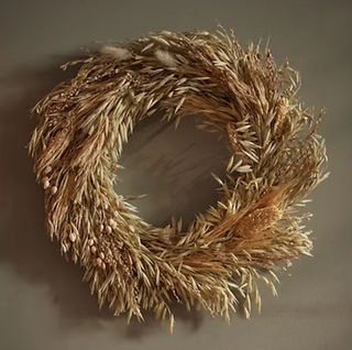 Mixed Dried Grass Wreath