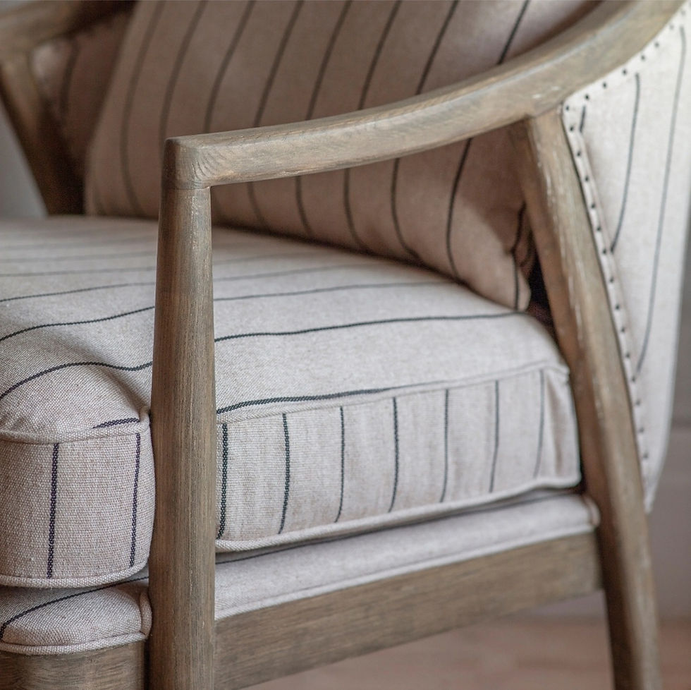 Thumbnail: St Francis Striped Armchair