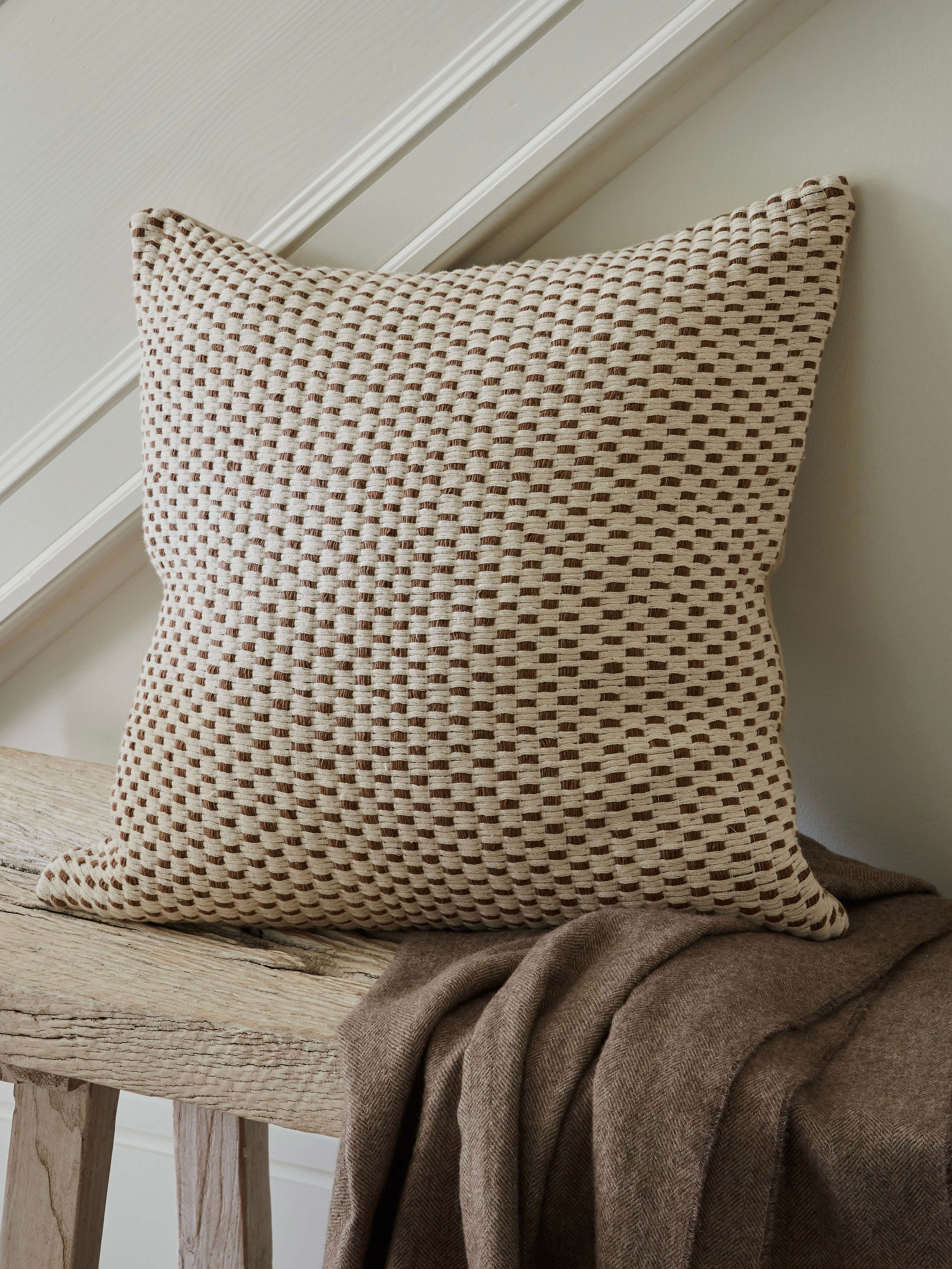 Camel & Cream Basket Weave
