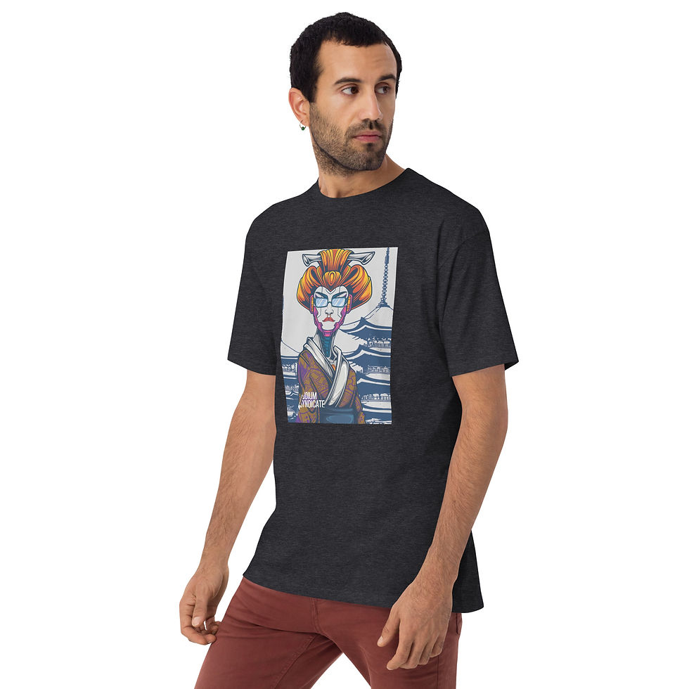 Thumbnail: NEON GEISHA Men’s premium heavyweight tee
