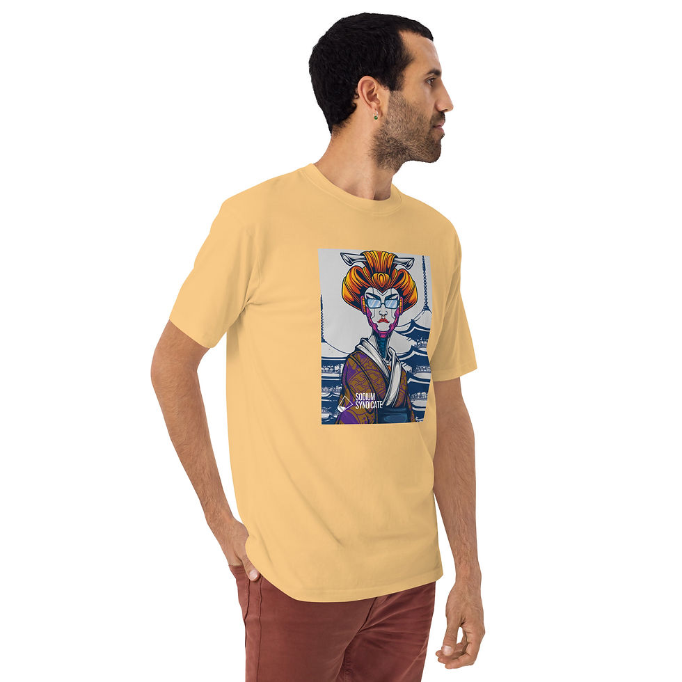 Thumbnail: NEON GEISHA Men’s premium heavyweight tee