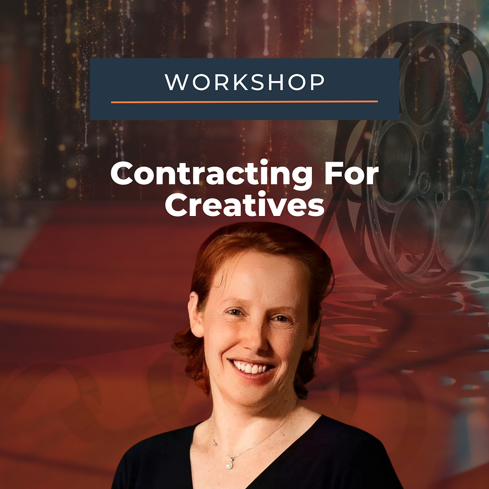 Janine Lapworth having a workshop session "Contracting for Creatives"