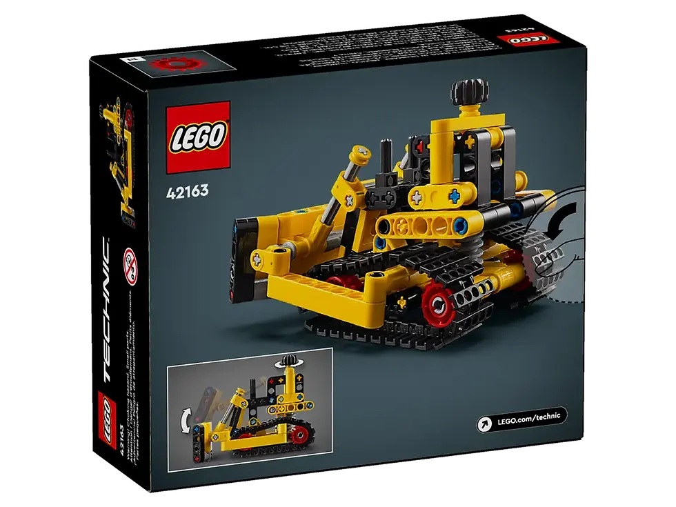 Miniatura: Ludogo costruzioni Lego Technic 42163 Bulldozer da cantiere