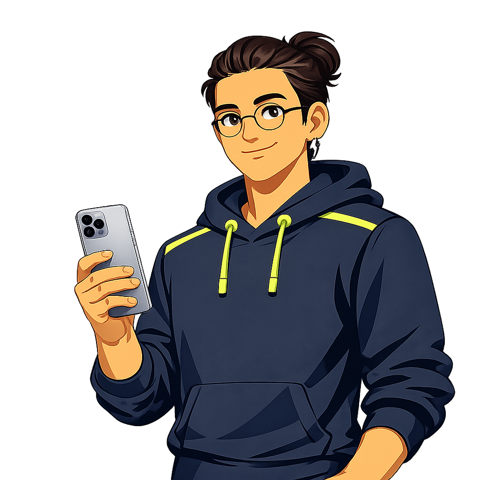Benji_holding phone.png