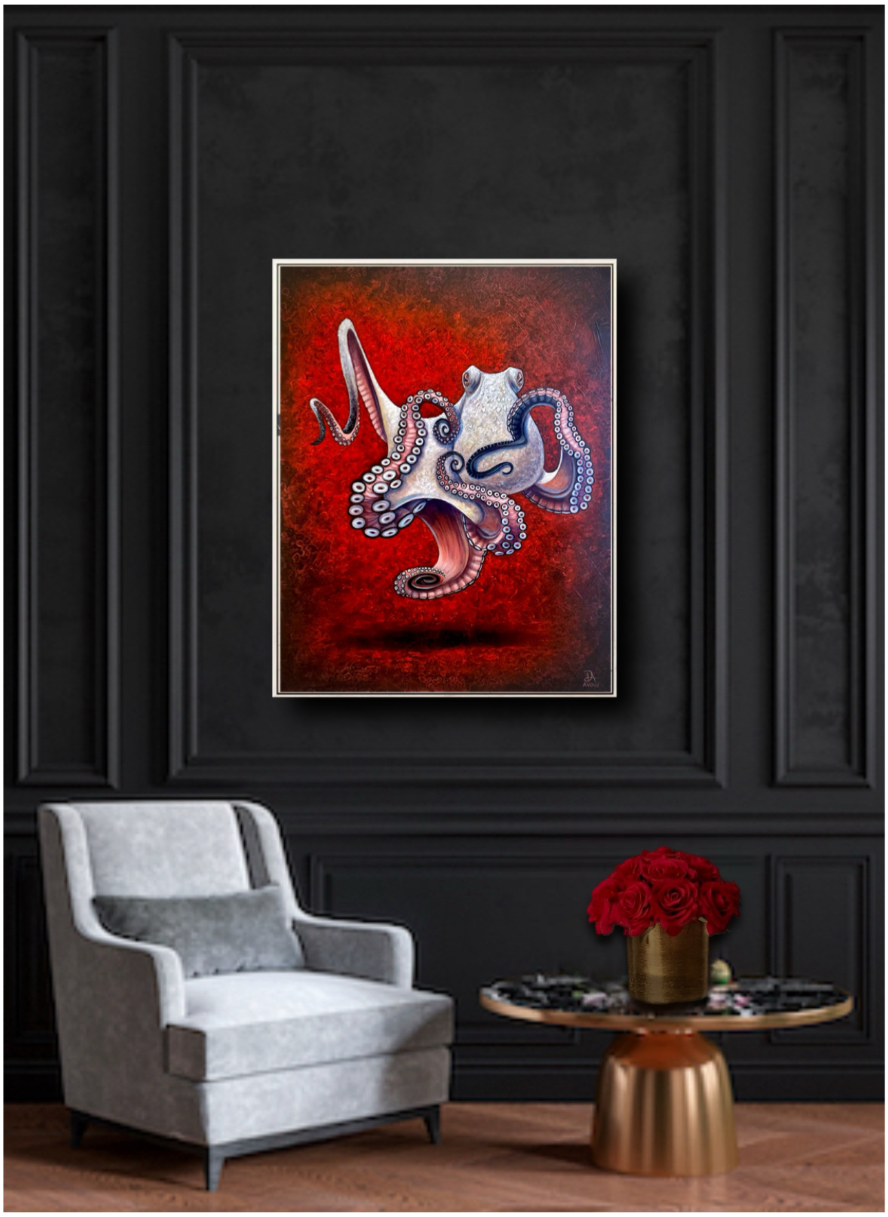 Canvas Print, "Karatopus". (FREE SHIPPING!)