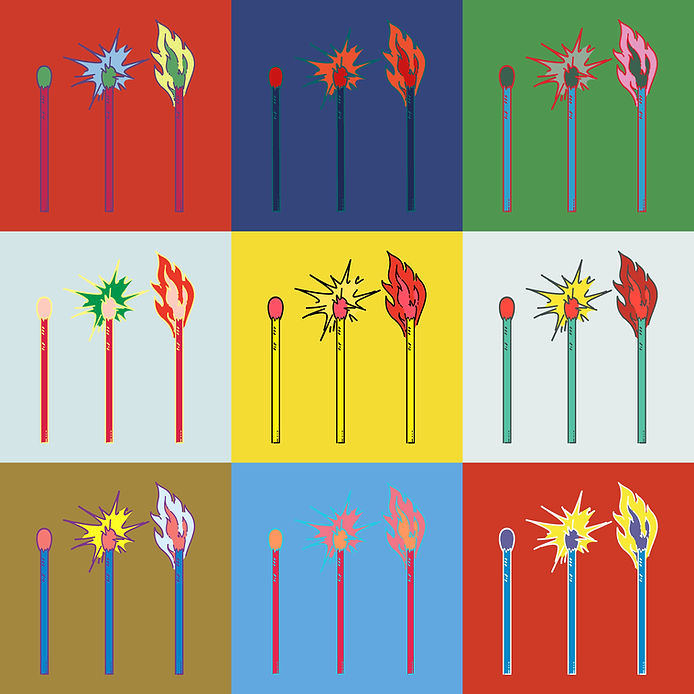 Warhol Style Matches