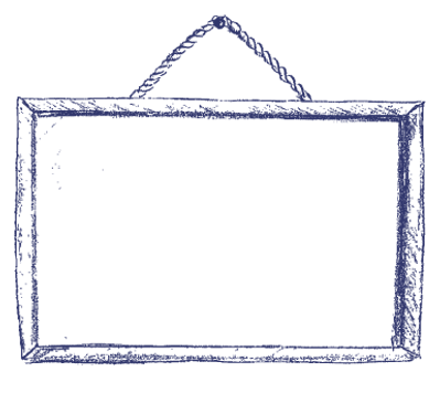 Sketched Notice Board