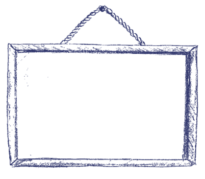 Sketched Notice Board