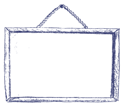 Sketched Notice Board