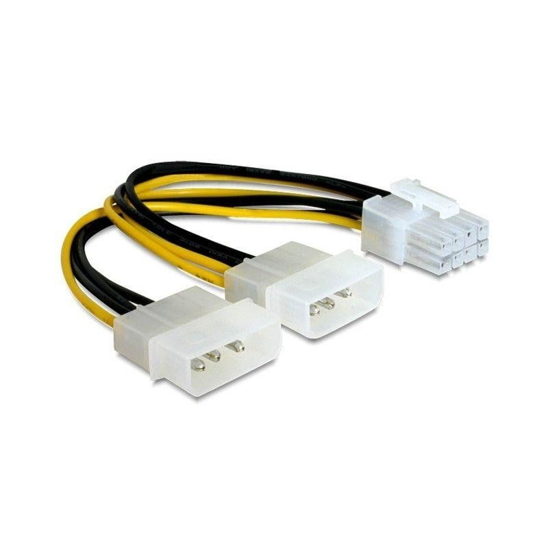 Generic 4PIN MOLEX x 2 TO PCIE Power Adaptor