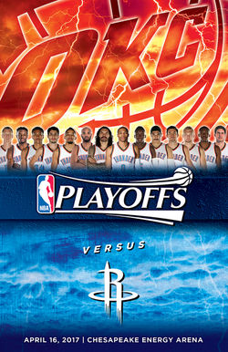 Thunder 2017 Playoffs Game Program Cover