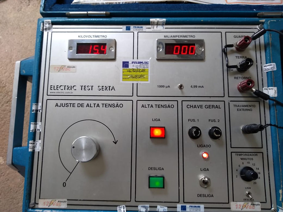 Ensaio com Hi-pot