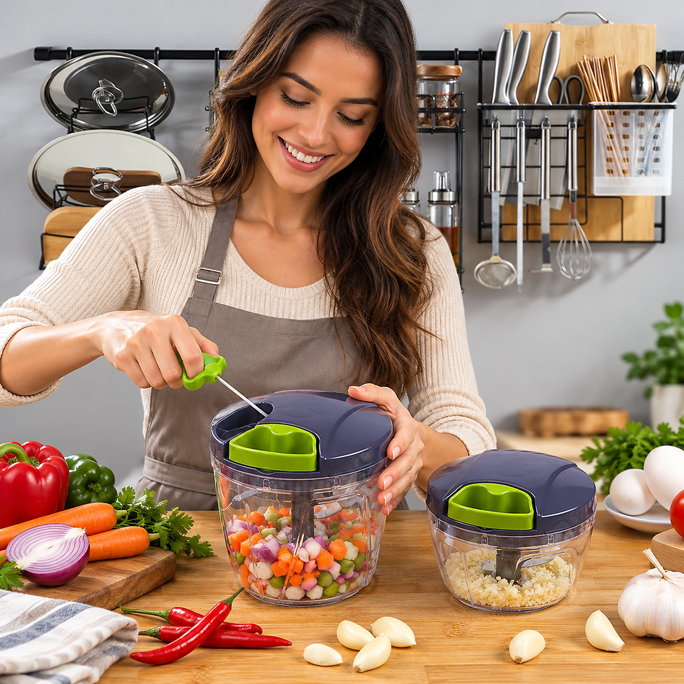 Thumbnail: 4-in-1 Vegetable Chopper & Food Dicer – Save Time in the Kitchen