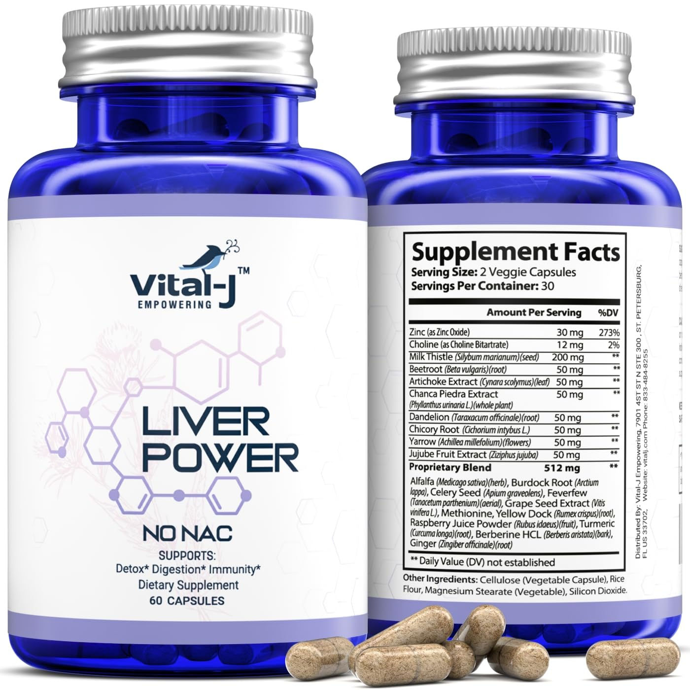 21-IN-1 Liver Support Supplement Liver Cleanse Detox & Repair - W/Milk Thistle Z