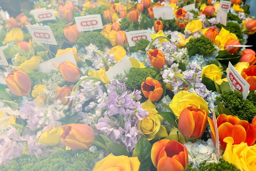 Large assortment of flowers