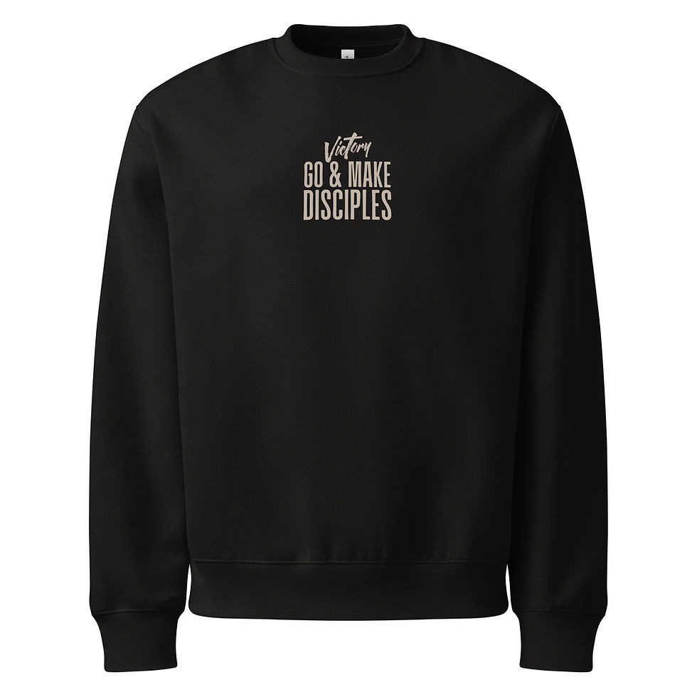 Thumbnail: Go & Make Disciples Oversized Heavyweight Sweatshirt
