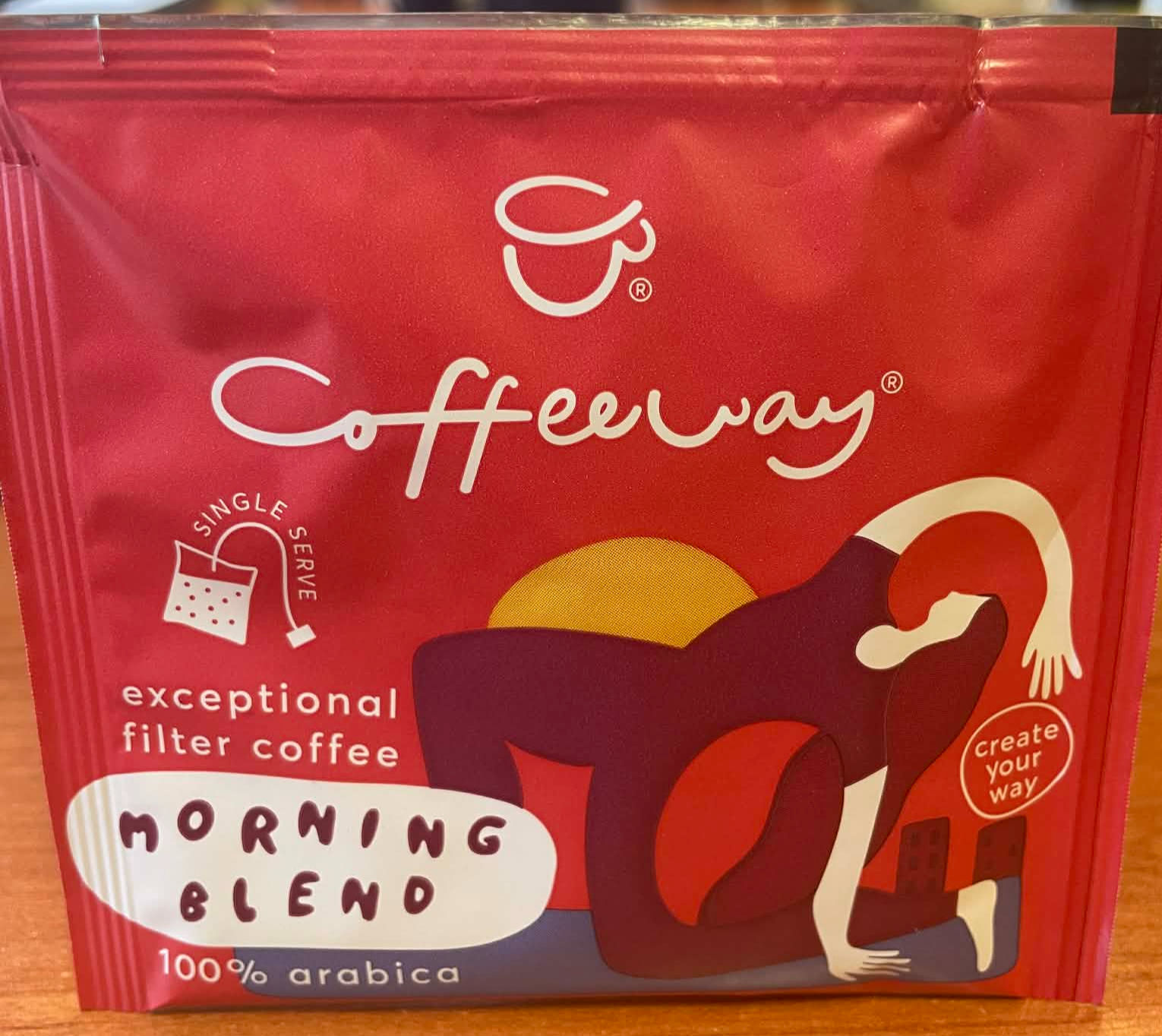 Coffeeway – Morning Blend malta kava maišeliuose 7,5 g