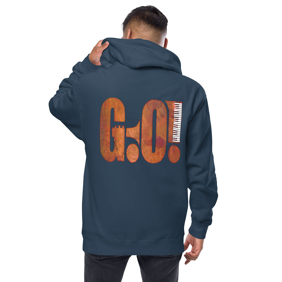 Thumbnail: Unisex fleece zip up hoodie